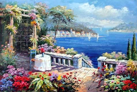 Mediterranean Sea oil paintings