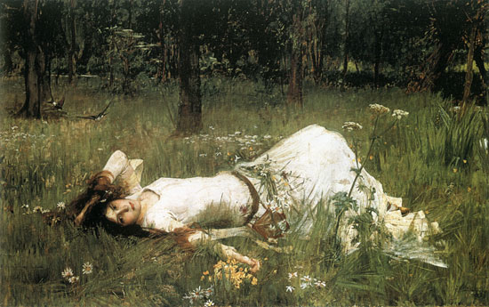Ophelia-1889, John William Waterhouse