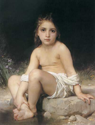 Child at Bath, William-Adolphe Bouguereau