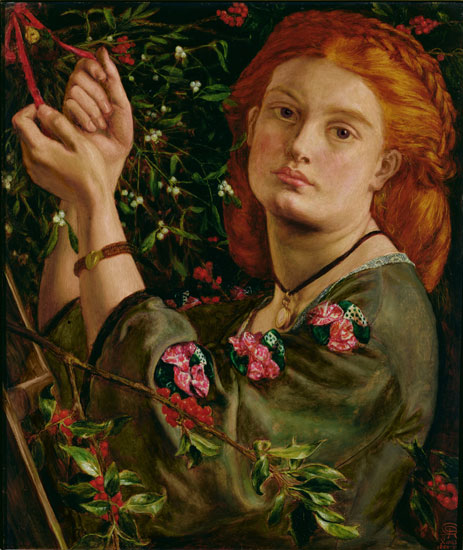 Hanging the Mistletoe, Dante Gabriel Rossetti