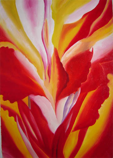 Fritillariesincop abstract oil paintings