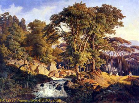 Italian landscape with torrent