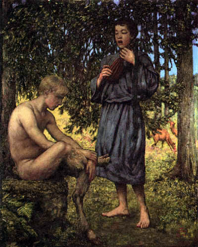 Faun in the forest