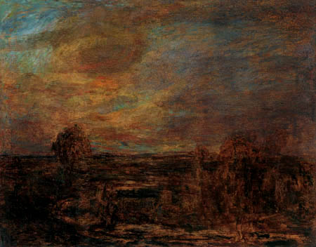 Landscape in the dawn