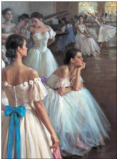 Ballet oil painting,oil paintings from photos