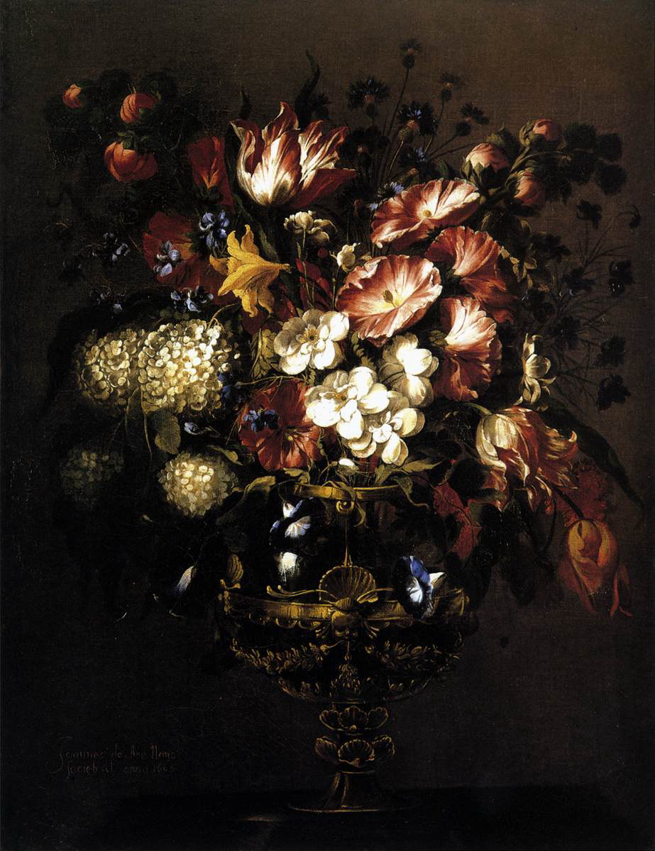 Floral oil painting