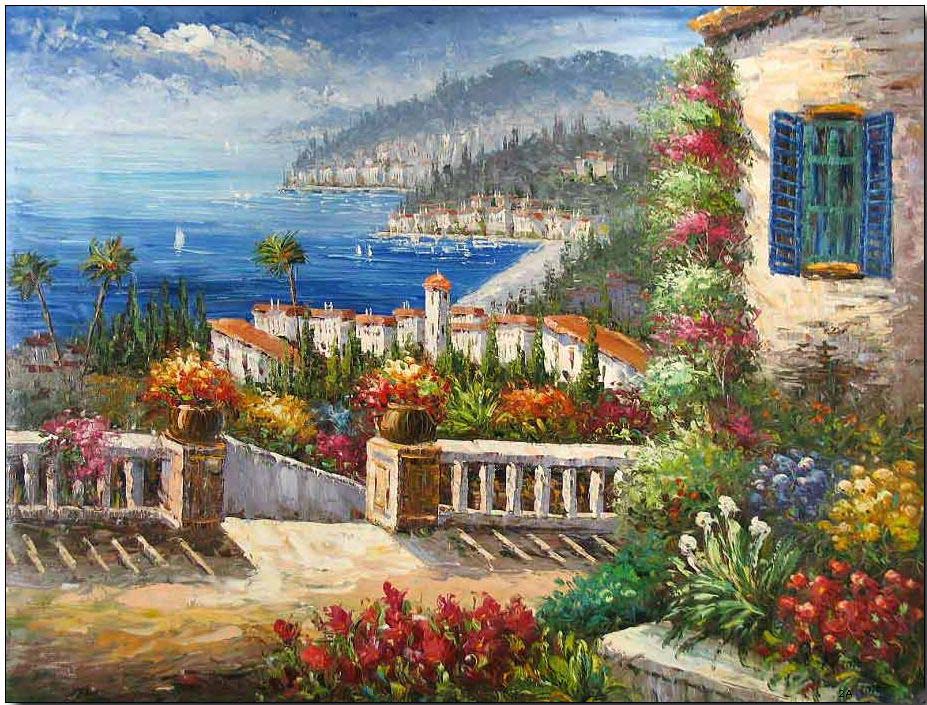 Mediterranean oil painting