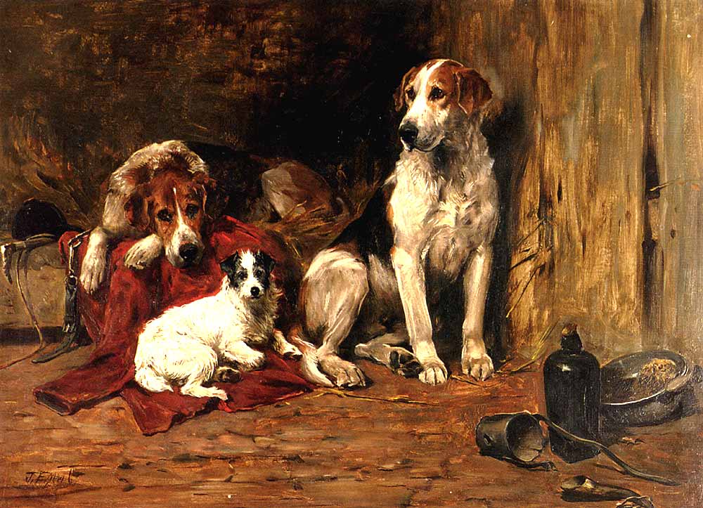 Animal oil painting