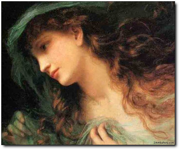 Woman oil painting