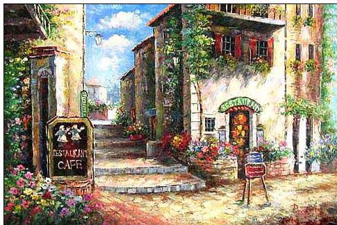 Mediterranean oil painting