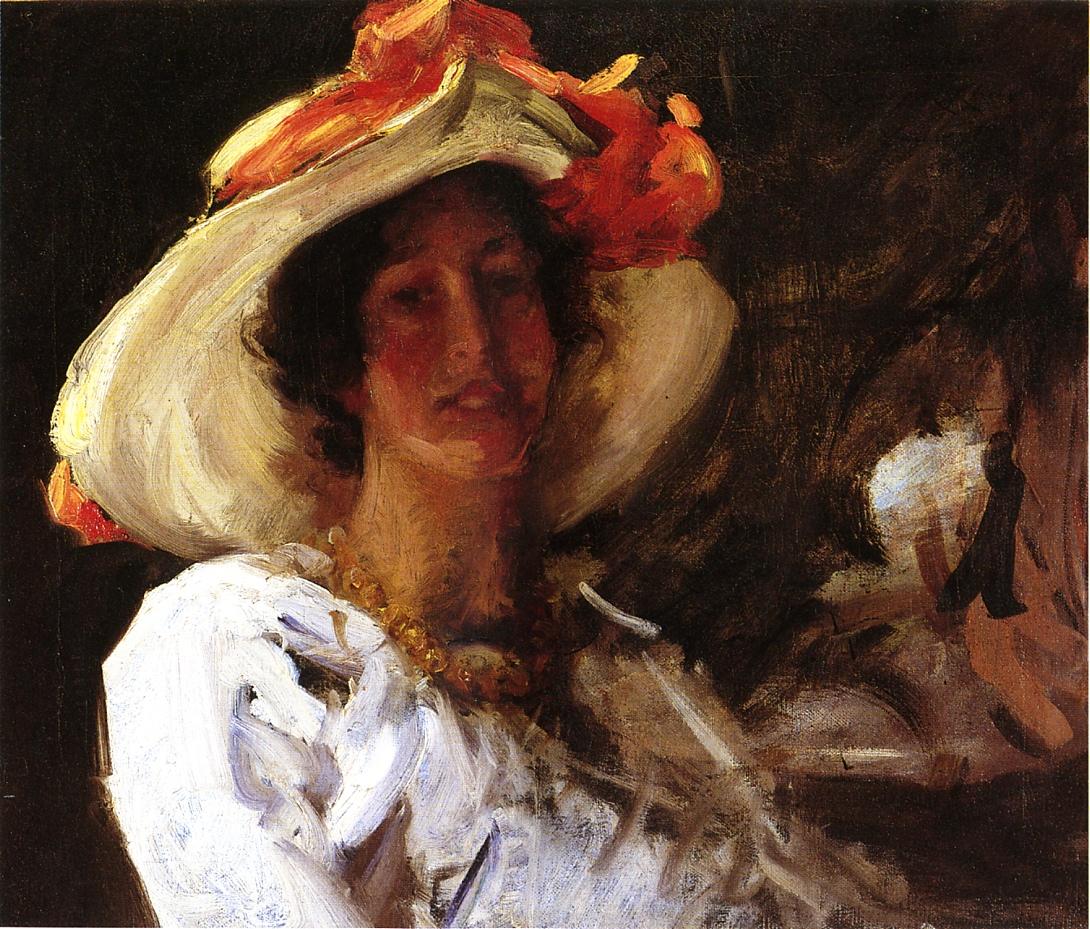 Woman oil painting