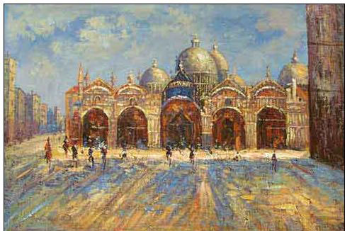 Venice oil painting