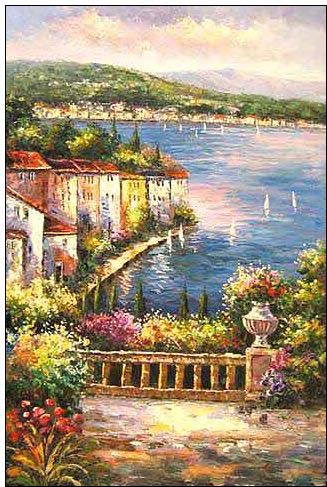 Mediterranean oil painting