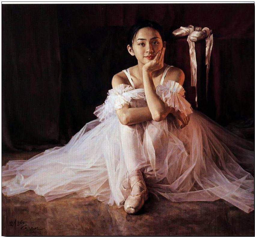 Ballet oil painting