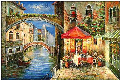 Venice oil painting