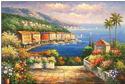 Mediterranean oil painting