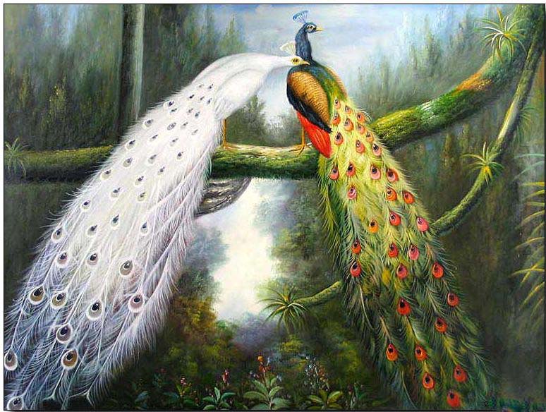 Animal oil painting