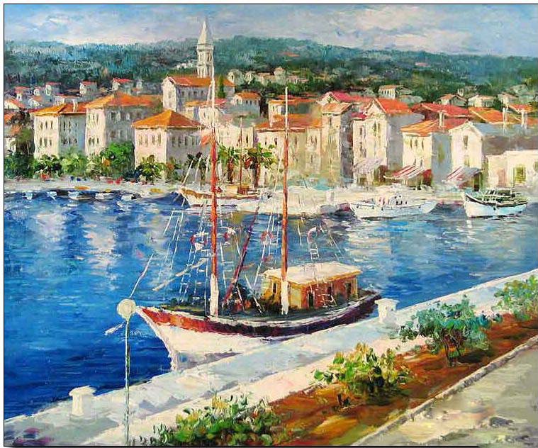 Mediterranean oil painting