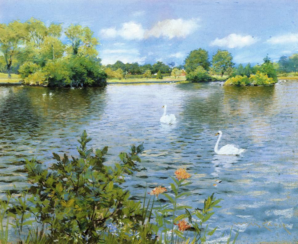 Landscape oil painting