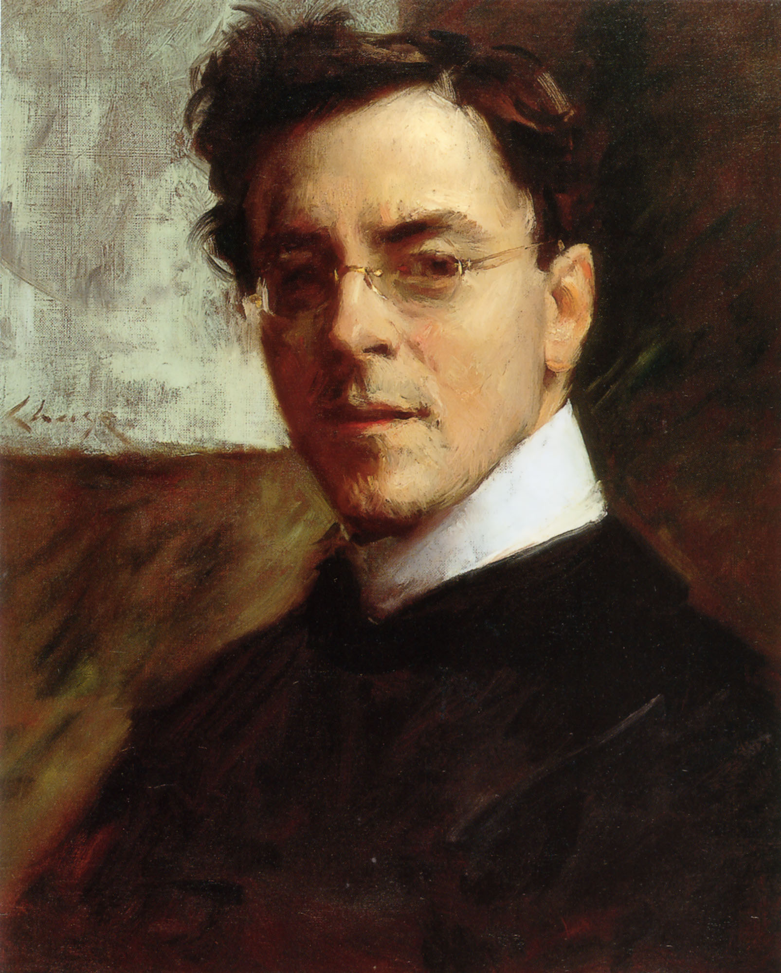 Man oil painting