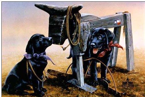 Animal oil painting