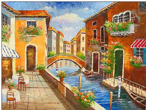 Venice oil painting