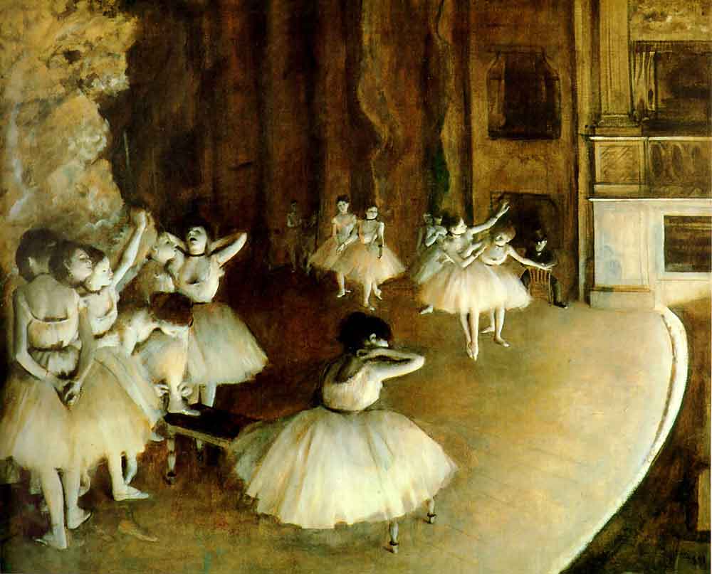 Ballet oil painting