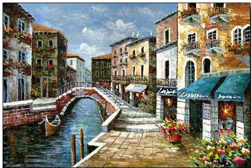 Venice oil painting