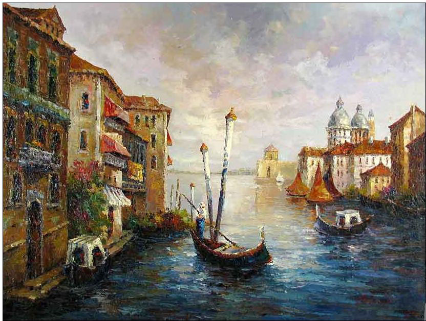 Venice oil painting