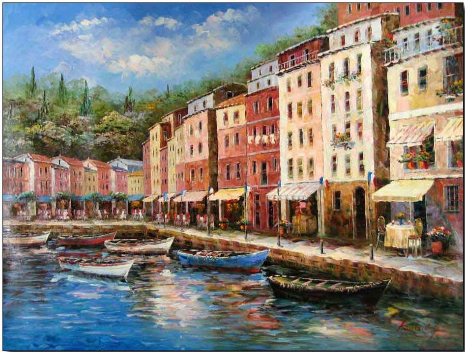 Mediterranean oil painting