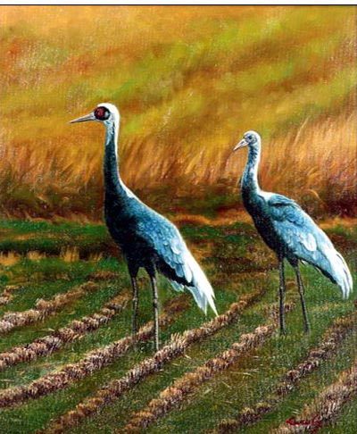 Animal oil painting