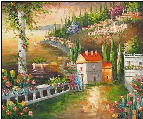 Mediterranean oil painting