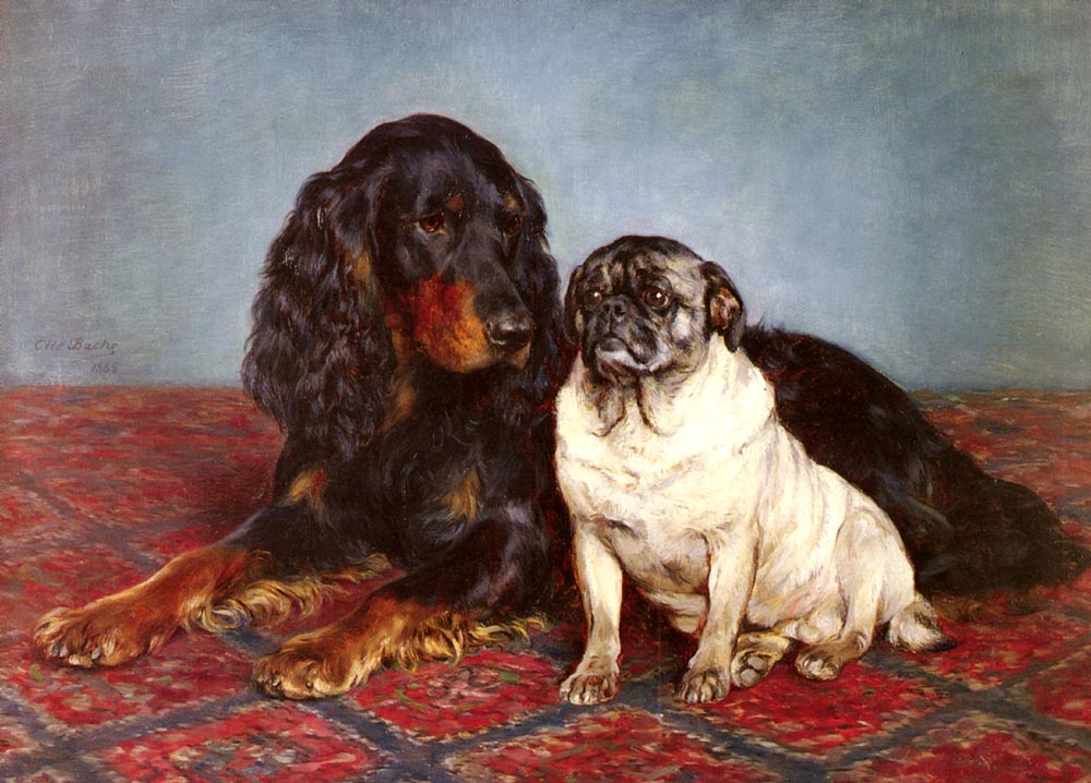 Animal oil painting