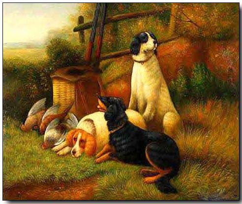 Animal oil painting