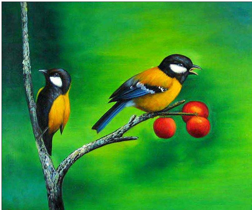 Animal oil painting