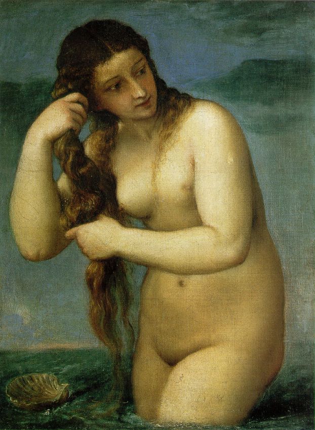 Nude oil painting