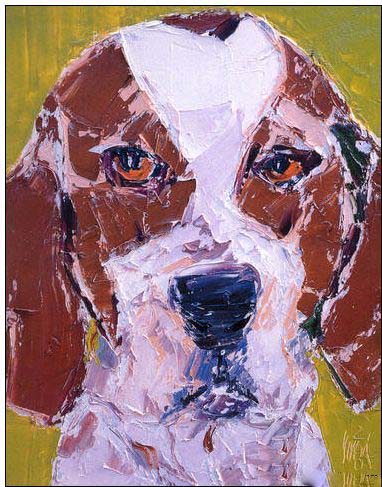 Animal oil painting
