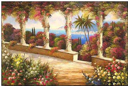 Mediterranean oil painting