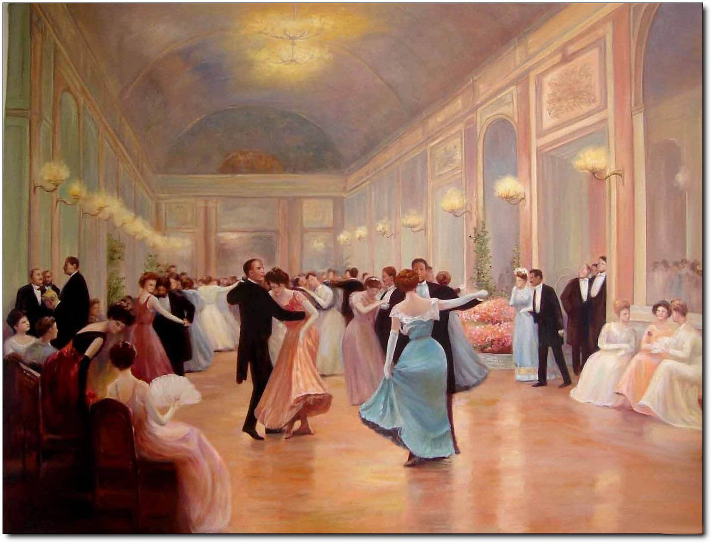 Dance oil painting