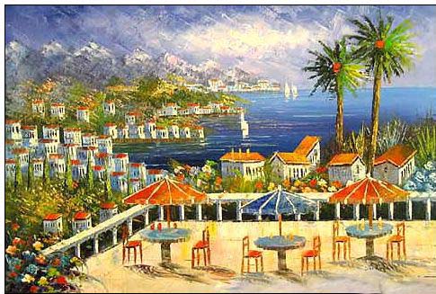 Mediterranean oil painting