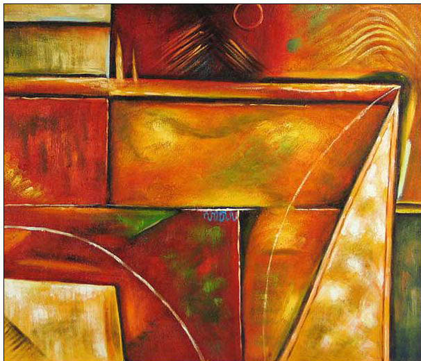 Abstract oil painting