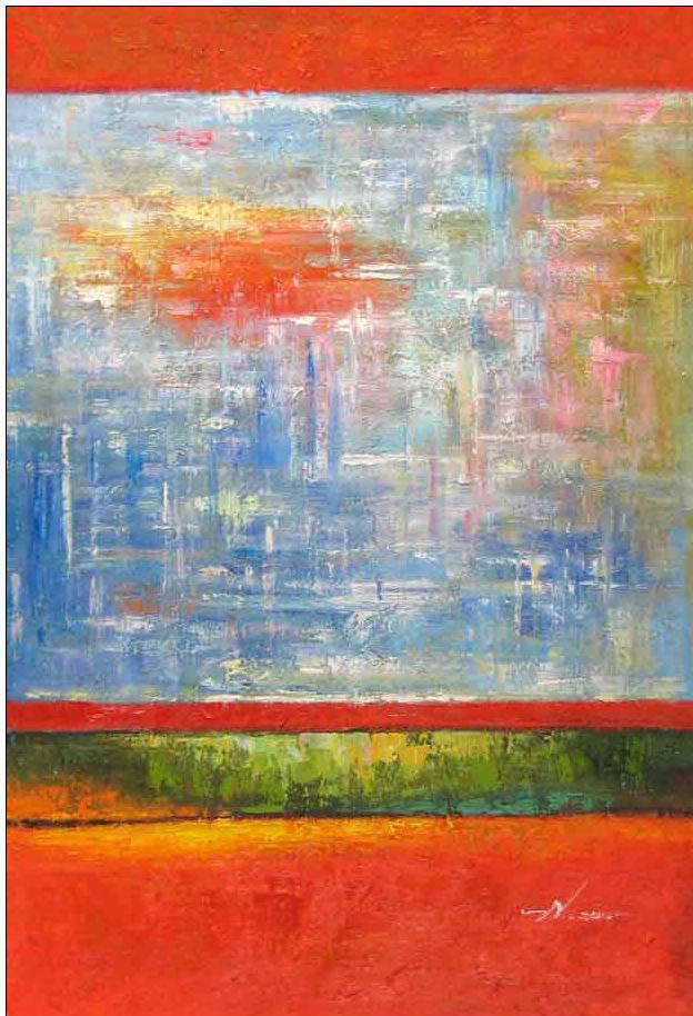 Abstract oil painting