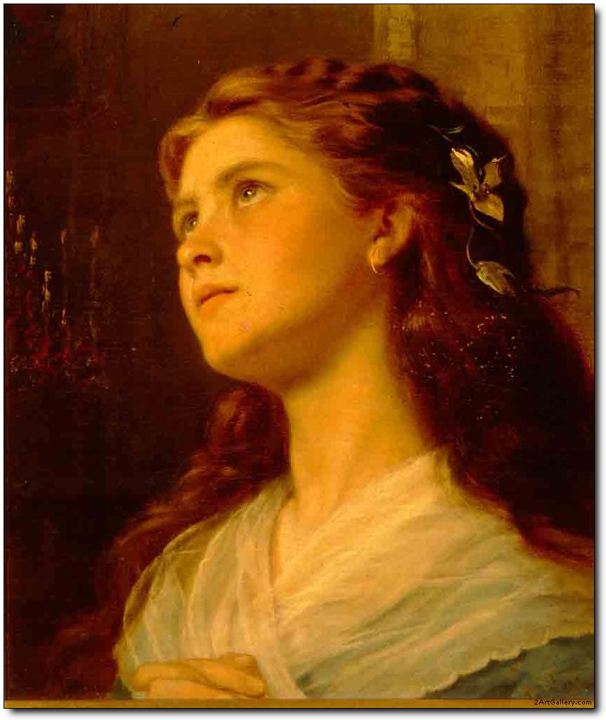 Woman oil painting