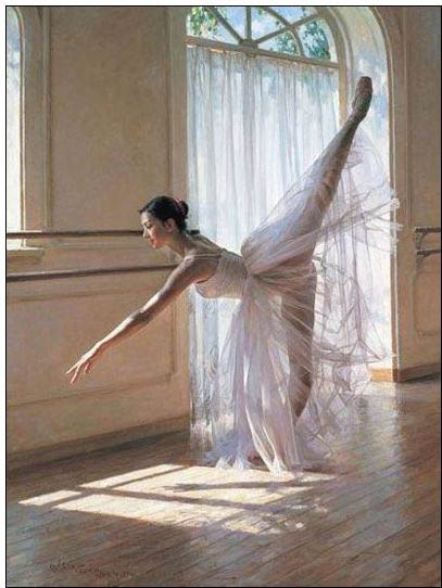 Ballet oil painting