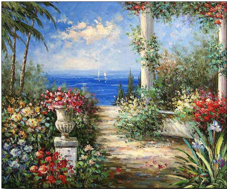 Mediterranean oil painting