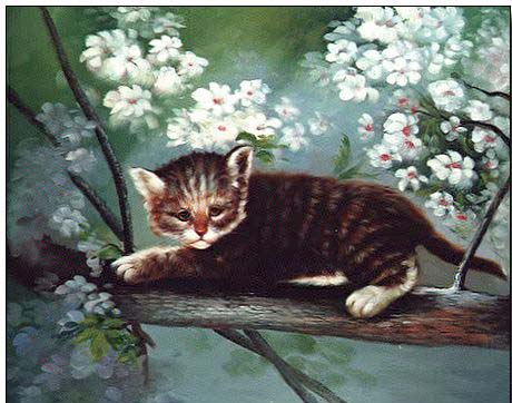 Animal oil painting