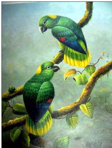 Animal oil painting