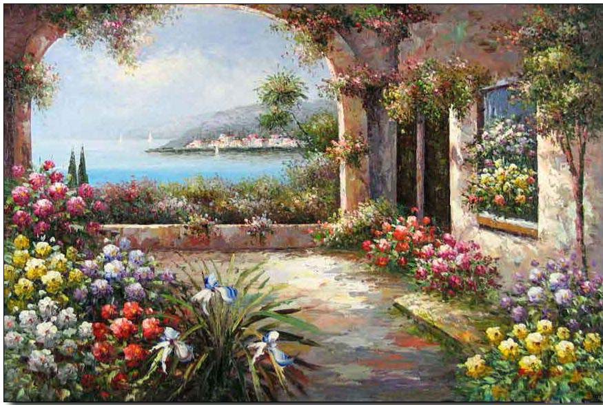 Mediterranean oil painting