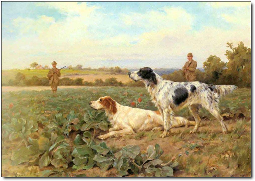 Animal oil painting