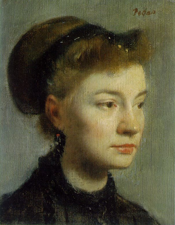 Woman oil painting